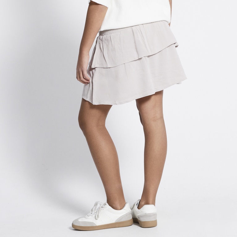 Frill skirt "Elena" Beige